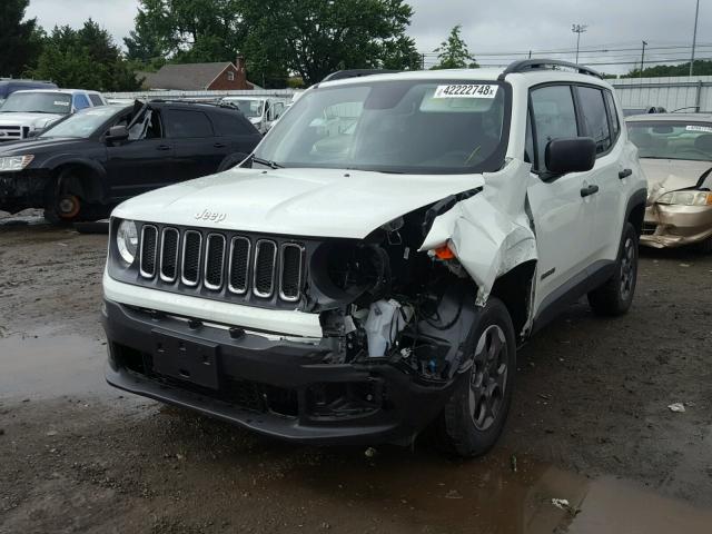 ZACCJBAB3JPH07692 - 2018 JEEP RENEGADE S WHITE photo 2