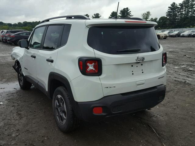 ZACCJBAB3JPH07692 - 2018 JEEP RENEGADE S WHITE photo 3
