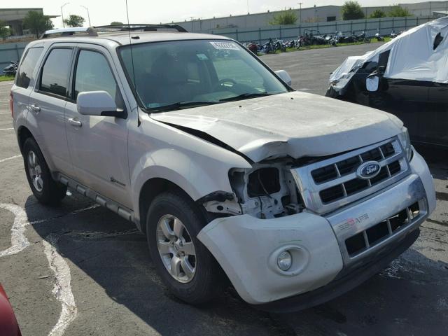 1FMCU49329KB77023 - 2009 FORD ESCAPE HYB WHITE photo 1