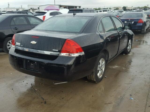 2G1WB58K789255584 - 2008 CHEVROLET IMPALA LS BLACK photo 4