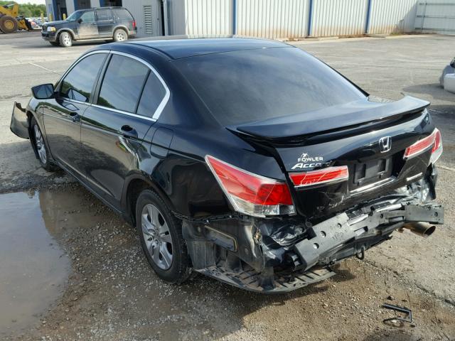 1HGCP2F60BA130469 - 2011 HONDA ACCORD SE BLACK photo 3