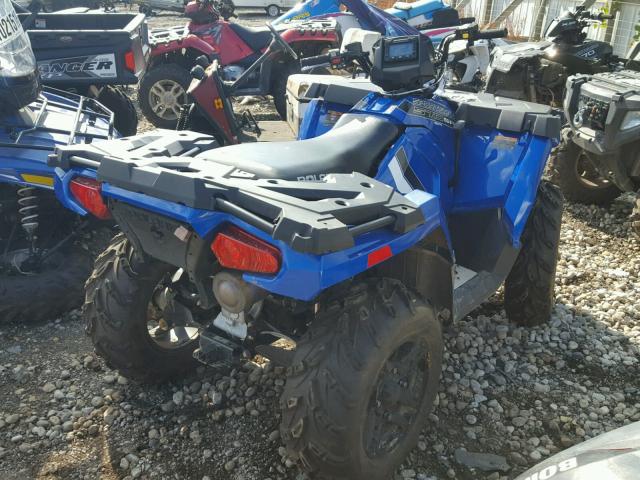 4XASHE576JA244047 - 2018 POLARIS SPORTSMAN BLUE photo 4