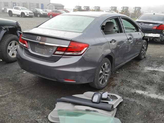 2HGFB2F90DH503102 - 2013 HONDA CIVIC EXL ნაცრისფერი ფოტო 4