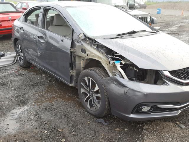 2HGFB2F90DH503102 - 2013 HONDA CIVIC EXL ნაცრისფერი ფოტო 9
