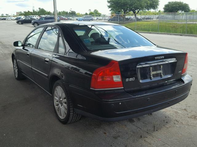 YV1TH592961429979 - 2006 VOLVO S80 2.5T BLACK photo 3