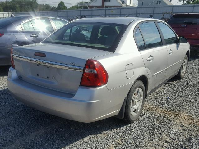 1G1ZS51F96F287080 - 2006 CHEVROLET MALIBU LS ნაცრისფერი ფოტო 4