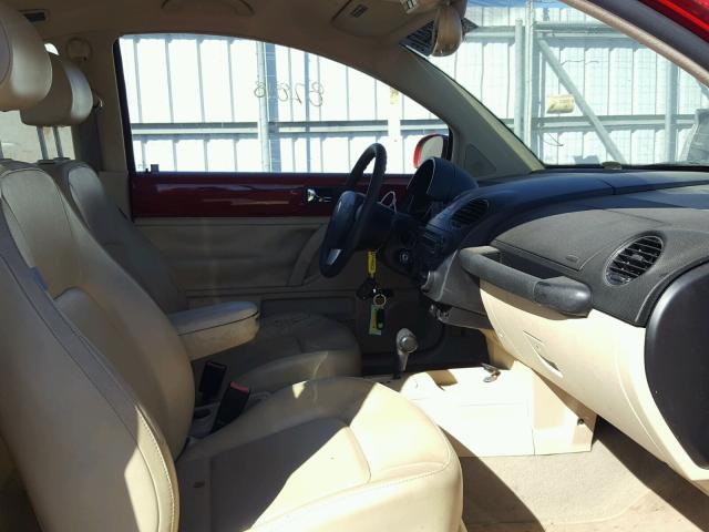 3VWPW31CX7M507774 - 2007 VOLKSWAGEN NEW BEETLE 红色 照片 5