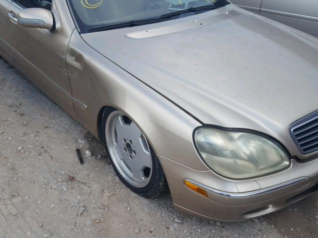 WDBNG70J72A290199 - 2002 MERCEDES-BENZ S 430 GOLD photo 9