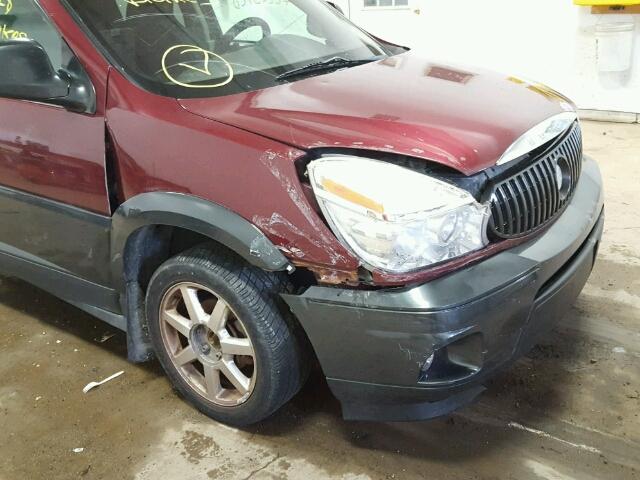 3G5DB03E94S592149 - 2004 BUICK RENDEZVOUS MAROON photo 9