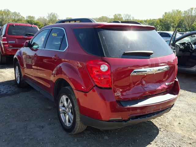 2GNALBEK6F6345543 - 2015 CHEVROLET EQUINOX LT MAROON photo 3