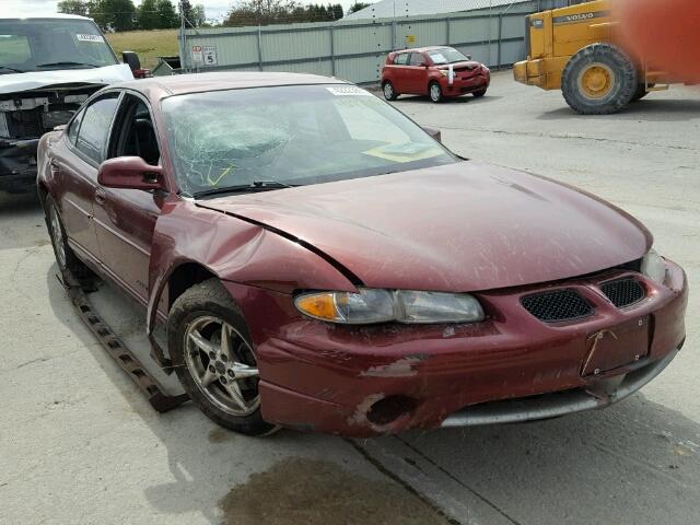 1G2WP52K6YF195584 - 2000 PONTIAC GRAND PRIX BURGUNDY photo 1