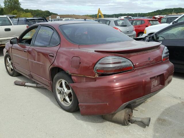 1G2WP52K6YF195584 - 2000 PONTIAC GRAND PRIX BURGUNDY photo 3