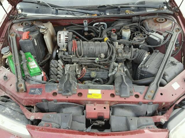 1G2WP52K6YF195584 - 2000 PONTIAC GRAND PRIX BURGUNDY photo 7