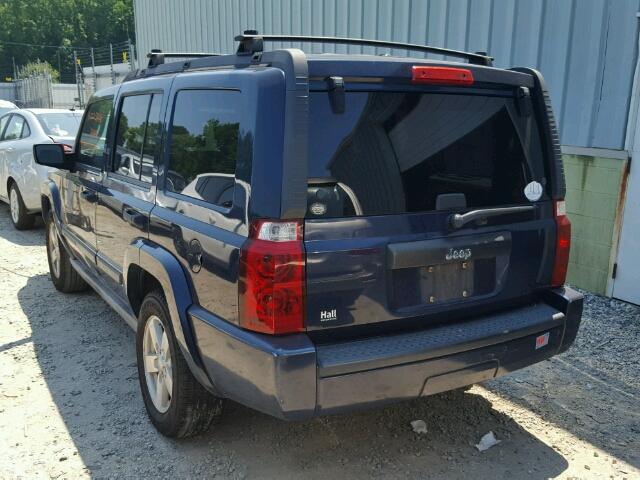 1J8HH48K56C206634 - 2006 JEEP COMMANDER BLUE photo 3