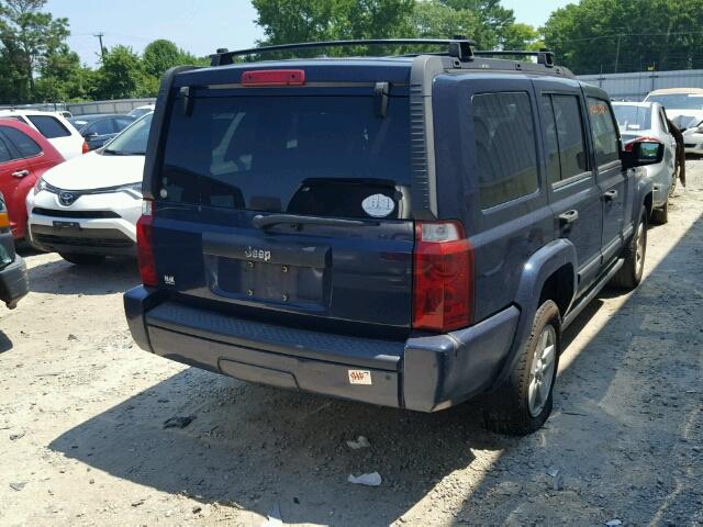 1J8HH48K56C206634 - 2006 JEEP COMMANDER BLUE photo 4