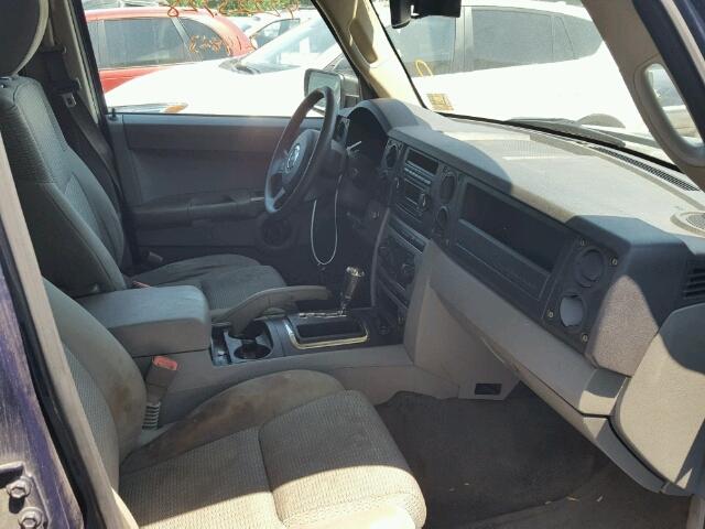 1J8HH48K56C206634 - 2006 JEEP COMMANDER BLUE photo 5
