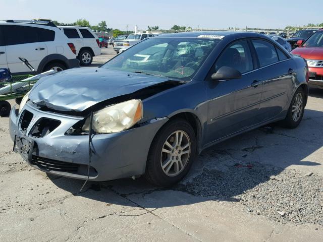 1G2ZG558864223875 - 2006 PONTIAC G6 SE1 BLUE photo 2