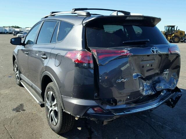 2T3BFREV7HW576384 - 2017 TOYOTA RAV4 GRAY photo 3