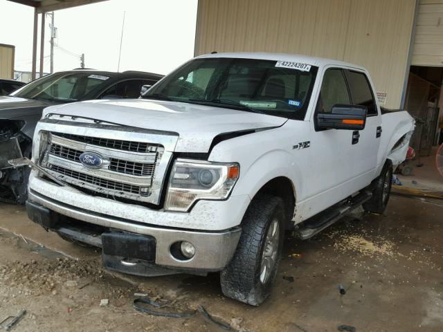 1FTFW1EF2EKF73005 - 2014 FORD F150 SUPER WHITE photo 2