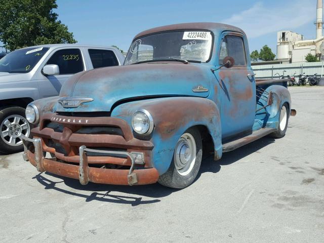 H55K00746 - 1955 CHEVROLET 3100 BLUE photo 2