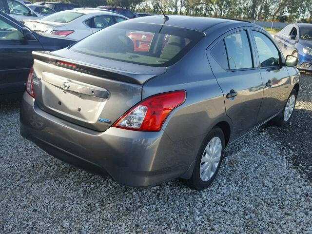 3N1CN7AP3GL843757 - 2016 NISSAN VERSA GRAY photo 4