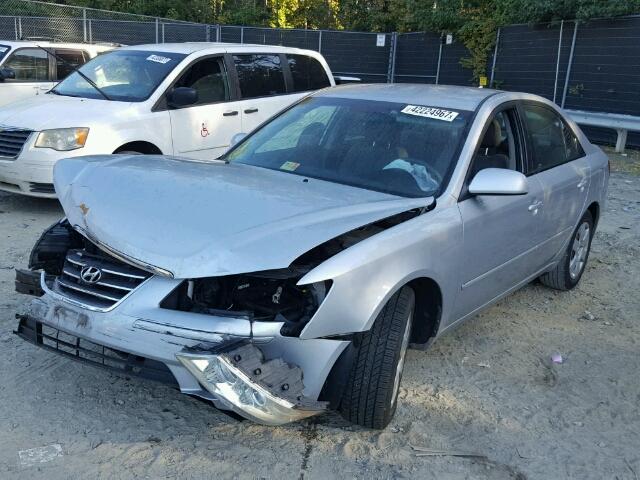 5NPET46F29H550686 - 2009 HYUNDAI SONATA GLS SILVER photo 2