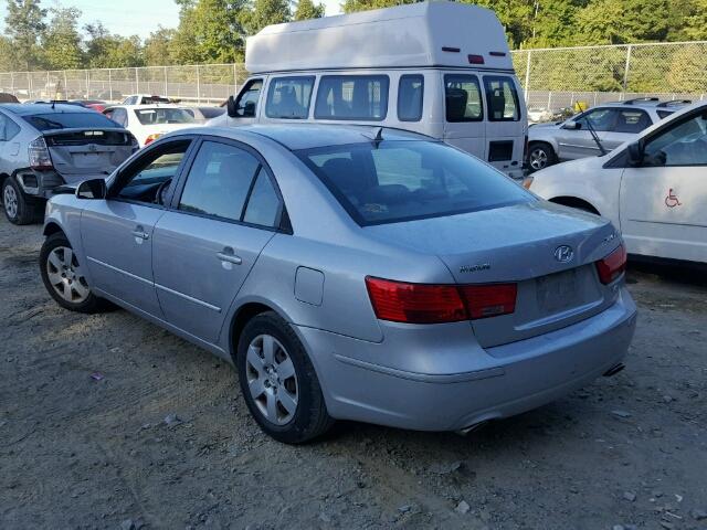 5NPET46F29H550686 - 2009 HYUNDAI SONATA GLS SILVER photo 3