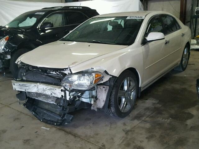 1G1ZC5E0XCF349746 - 2012 CHEVROLET MALIBU 1LT WHITE photo 2