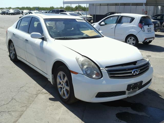 JNKCV51F96M601373 - 2006 INFINITI G35 WHITE photo 1