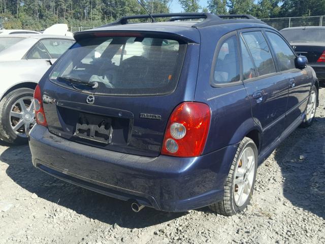 JM1BJ245021563988 - 2002 MAZDA PROTEGE PR BLUE photo 4