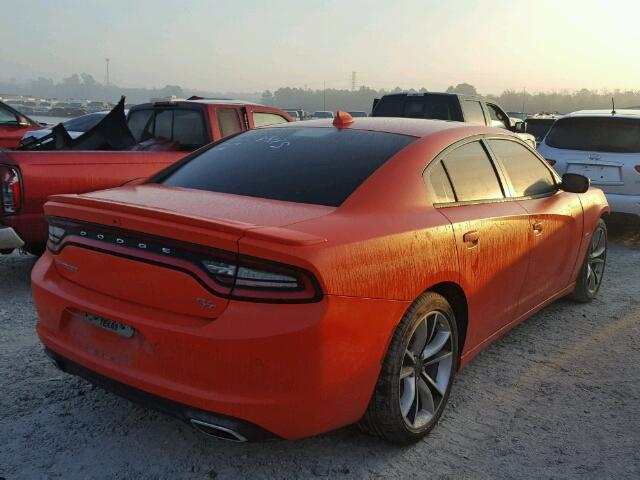 2C3CDXCT6GH319168 - 2016 DODGE CHARGER ORANGE photo 4