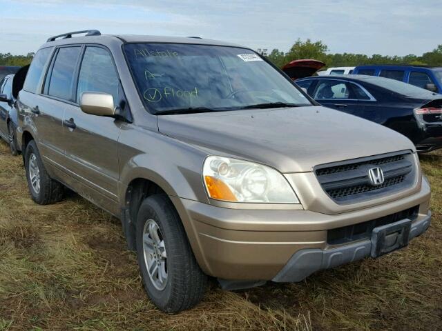 5FNYF18565B014839 - 2005 HONDA PILOT BEIGE photo 1