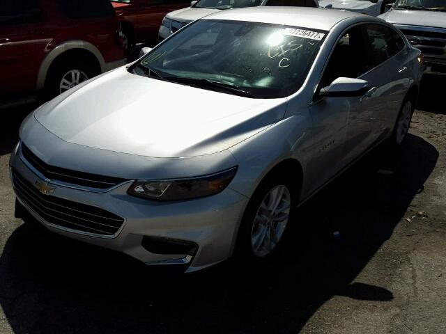 1G1ZD5ST6JF106010 - 2018 CHEVROLET MALIBU LT SILVER photo 2