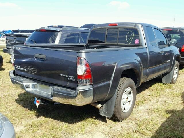 5TFTX4GN1DX015282 - 2013 TOYOTA TACOMA BLACK photo 4