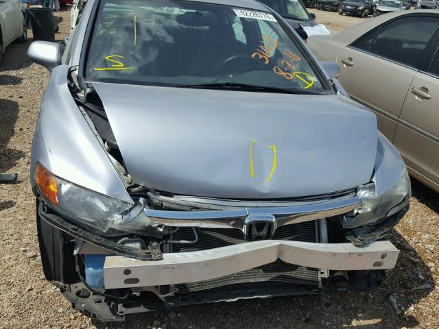 2HGFA16938H332123 - 2008 HONDA CIVIC EXL SILVER photo 9