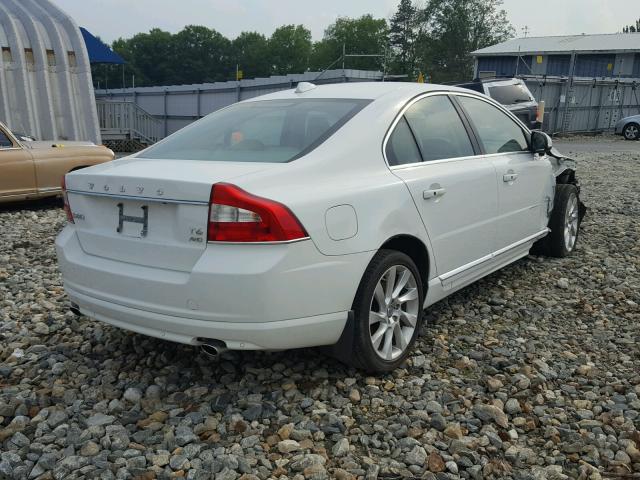 YV1902AH8D1165103 - 2013 VOLVO S80 T6 WHITE photo 4