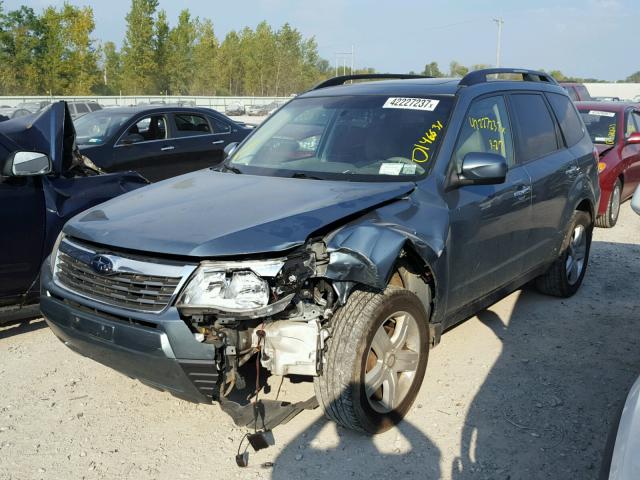 JF2SH63699H720417 - 2009 SUBARU FORESTER 2 TEAL photo 2