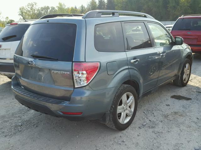 JF2SH63699H720417 - 2009 SUBARU FORESTER 2 TEAL photo 4