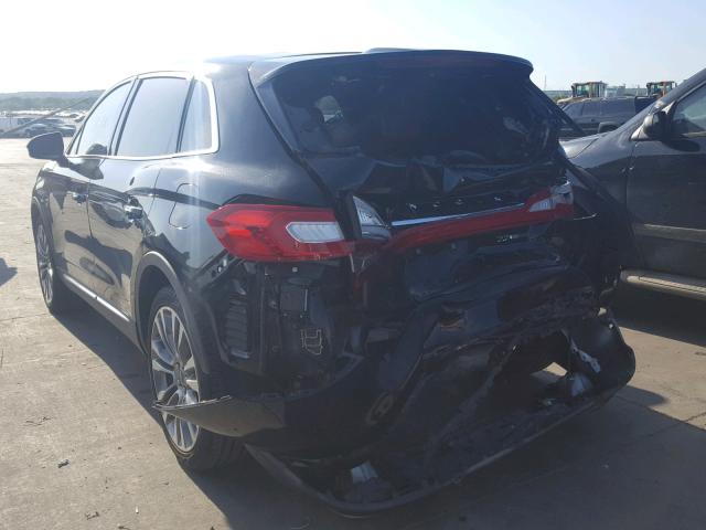 2LMTJ6LP8GBL62284 - 2016 LINCOLN MKX RESERV BLACK photo 3