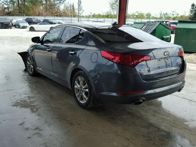 KNAGN4A73B5123555 - 2011 KIA OPTIMA CHARCOAL photo 3