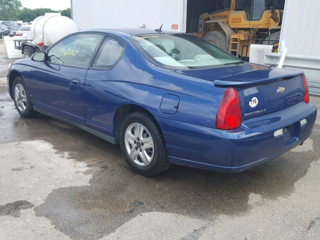 2G1WJ15K569270193 - 2006 CHEVROLET MONTE CARL 蓝色 照片 3
