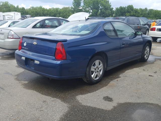 2G1WJ15K569270193 - 2006 CHEVROLET MONTE CARL 蓝色 照片 4