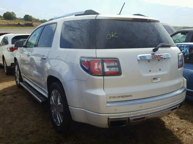 1GKKRTKD0EJ309568 - 2014 GMC ACADIA DEN WHITE photo 3