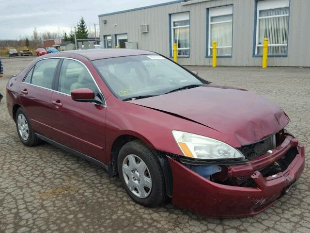 1HGCM56405A809784 - 2005 HONDA ACCORD LX RED photo 1