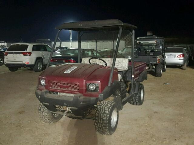 JK1ASCM14CB510748 - 2012 KAWASAKI MULE BURGUNDY photo 2