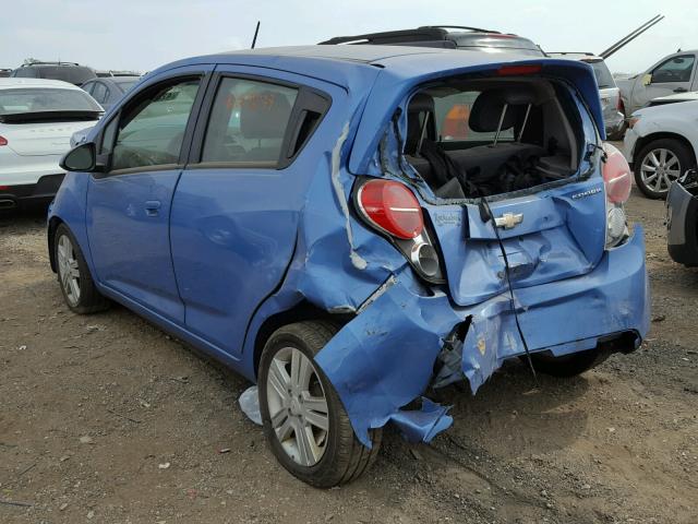 KL8CD6S90DC509356 - 2013 CHEVROLET SPARK 1LT BLUE photo 3