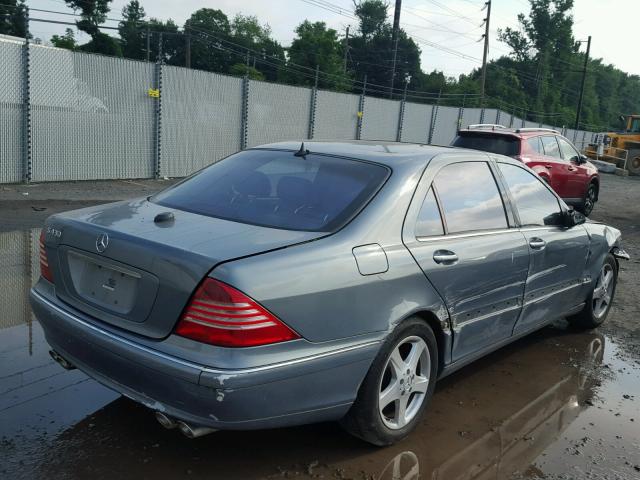 WDBNG70J45A444243 - 2005 MERCEDES-BENZ S 430 GRAY photo 4