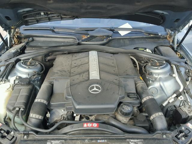 WDBNG70J45A444243 - 2005 MERCEDES-BENZ S 430 GRAY photo 7