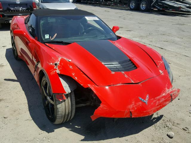 1G1YC3D71E5112943 - 2014 CHEVROLET CORVETTE S RED photo 1