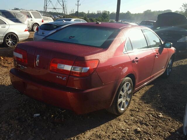 3LNHM26T79R621152 - 2009 LINCOLN MKZ RED photo 4